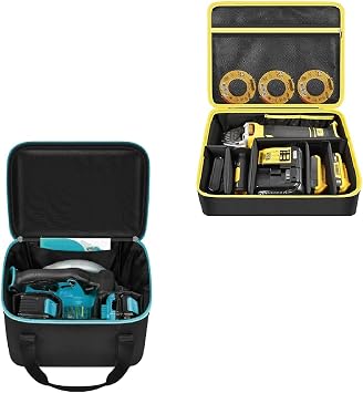 Universal Tool Bag for DEWALT 20V MAX Circular Saw 6.5Inch DCS391B Blue Bundle with Bag Compatible with DEWALT 20V MAX* Angle Grinder Tool DCG413B