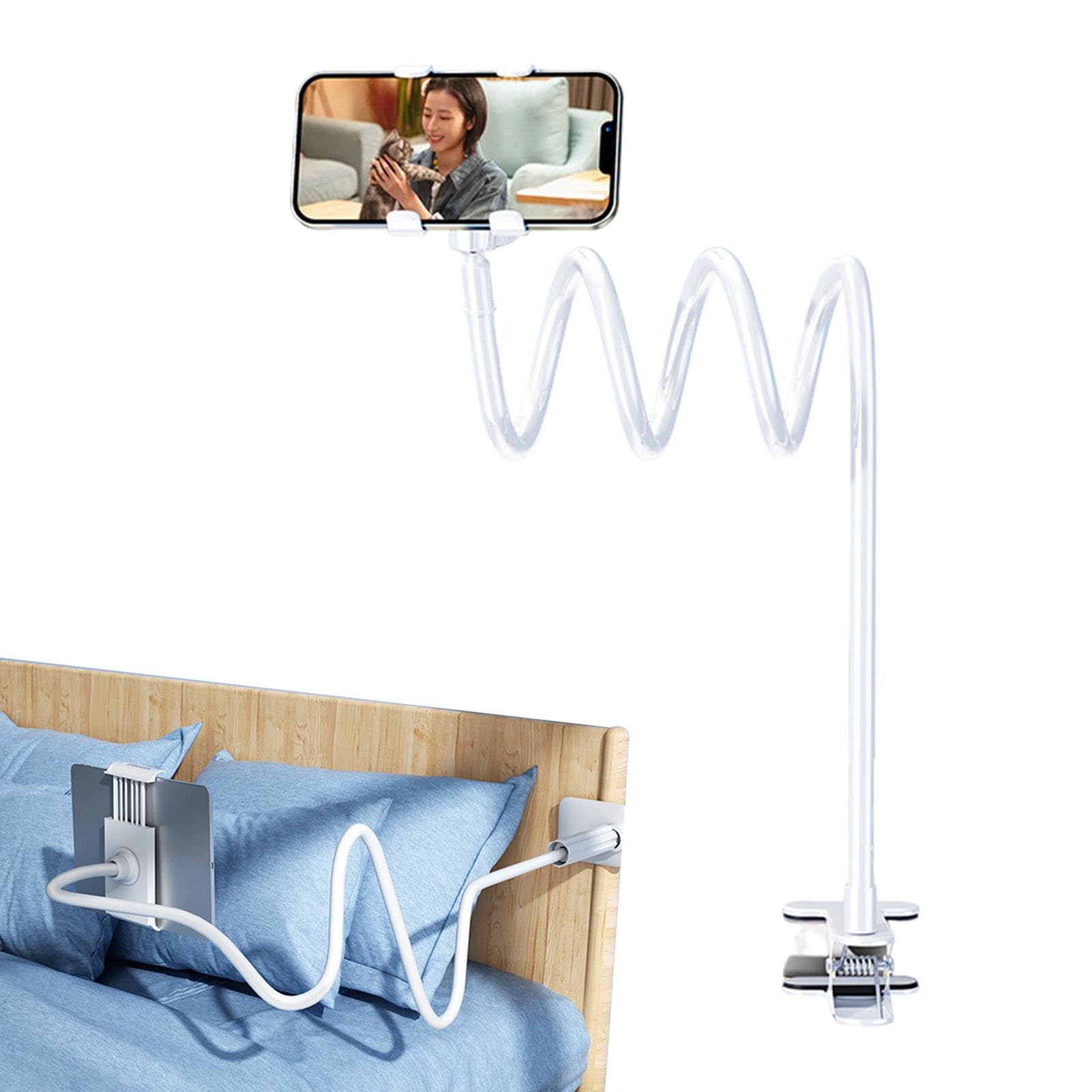 Soporte de brazo flexible para teléfono celular zwxqe con abrazadera de escritorio larga 8