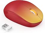 seenda Wireless Mouse for Laptop, 2.4G Noiseless Mouse with USB Receiver - Optical Tracking Portable Computer Mice for Chromebook, PC, Tablet, Windows System, 24 Months Battery Life - Mint Green