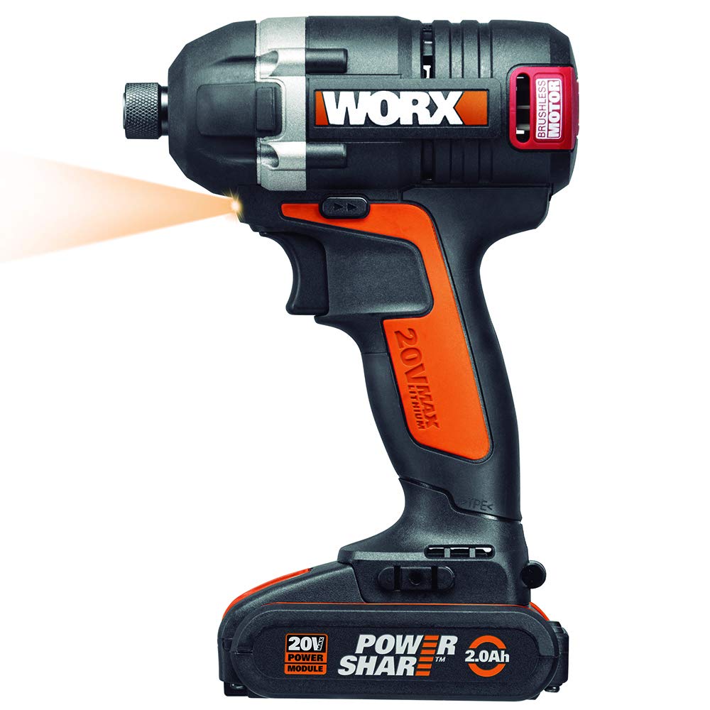 Worx WX292 - Cacciavite impatto 1/4 "- 2 batterie 20v - 2,0 ah - li-ion.