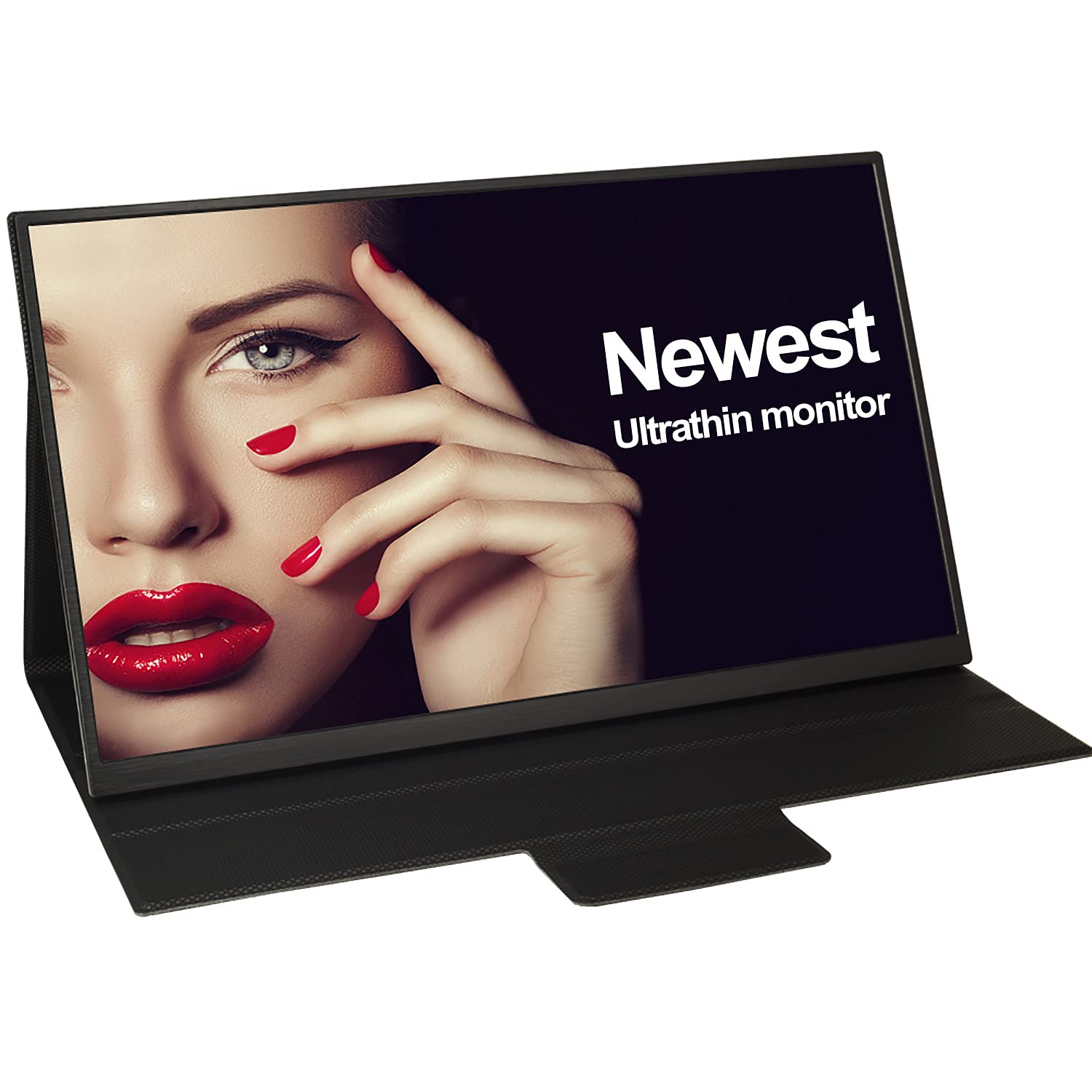 Lasitu Portable Monitor 100% sRGB Super Thin 15.6 Inch Metal Frame Portable Screen USB C/HDMI Gaming Monitor for Laptop/PC/Cellphone/PS3-5/Switch/Xbox with Foldable Case