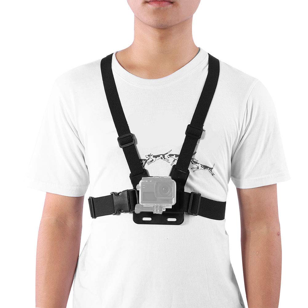 Photography Chest Mount Harness Strap,Portable Adjustable Video Camera Double Shoulder Chest supports Belt Harness Bracket Adapter Stabilizer