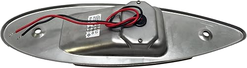 Miniatura 5 de Pactrade Marine Par de luces de navegación para barco, luces LED de montaje empotrado, luces laterales rojas y verdes de ojo de tiburón en forma de