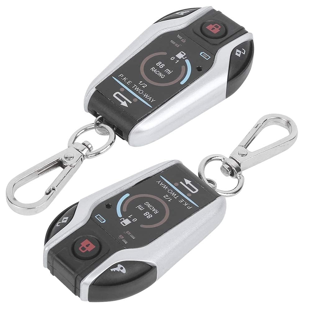 Yctze di allarme a 2 vie Telecomando antifurto universale per moto in ABS per sicurezza 12V con avvio remoto