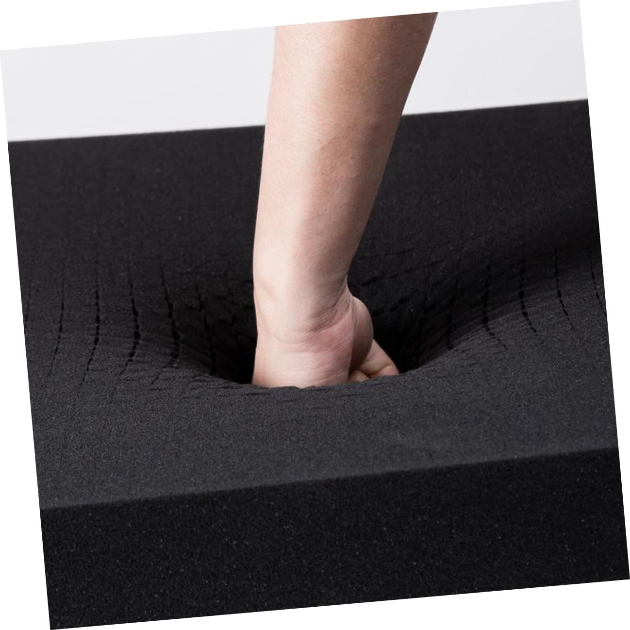 Yardwe Black Tearable Foam Grid Packaging Inserts 2pcs 405x305x50mm Shockproof Foam Sheets Protective Padding for Shipping and Tool Box Organization