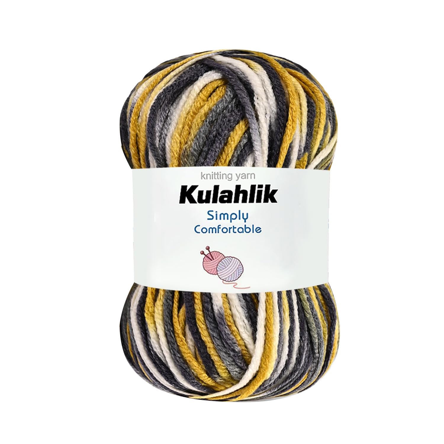 250g(5x50g) Acrylic Yarn for Crochet/Knitting, Colorful Gradient Yarn Thread, 5 Rolls Skeins, Perfect for Any Knitting Crochet and Crafts Mini Project — view 44