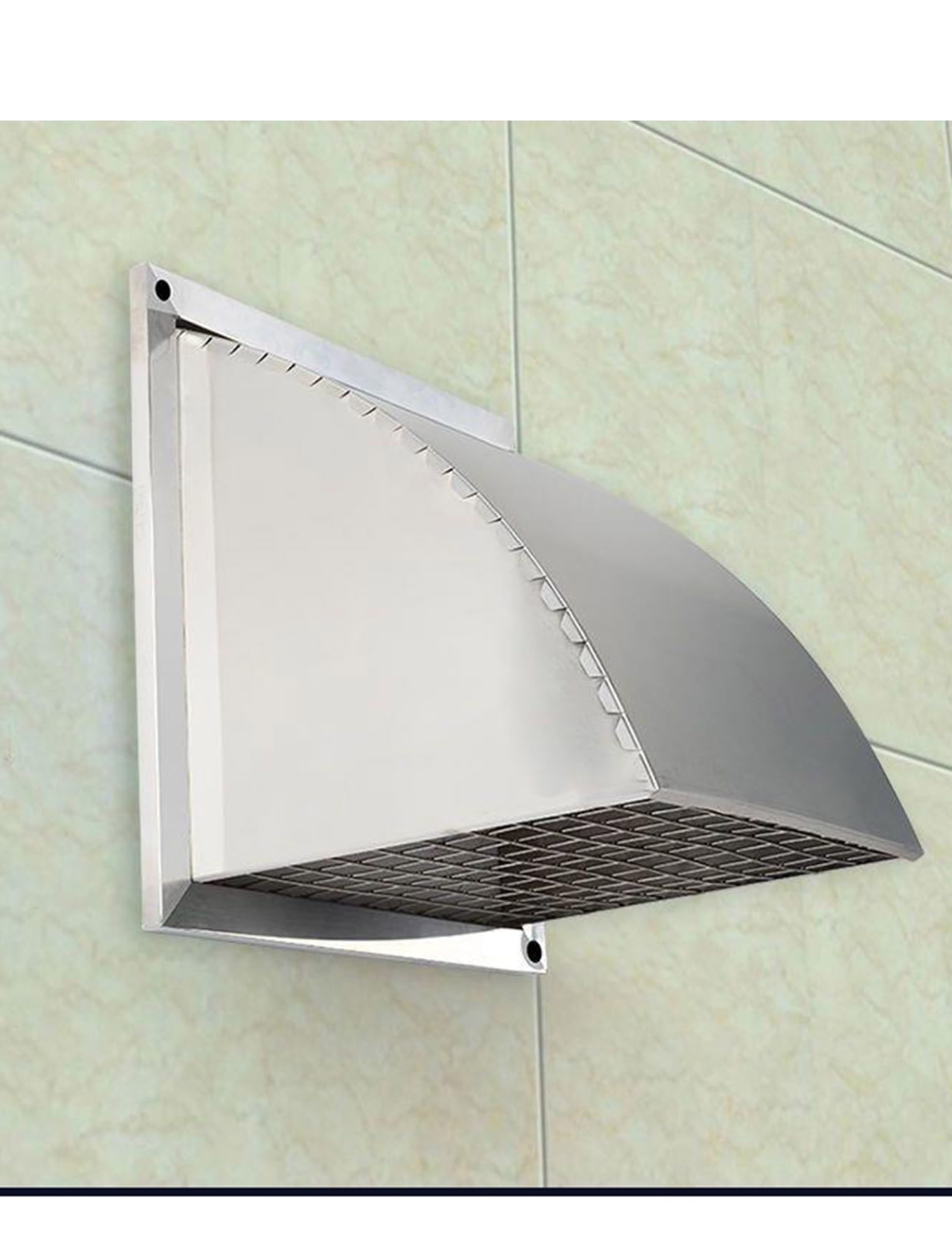 Grille de ventilation murale extérieure anti-insectes en inox 304 pour protection de conduit