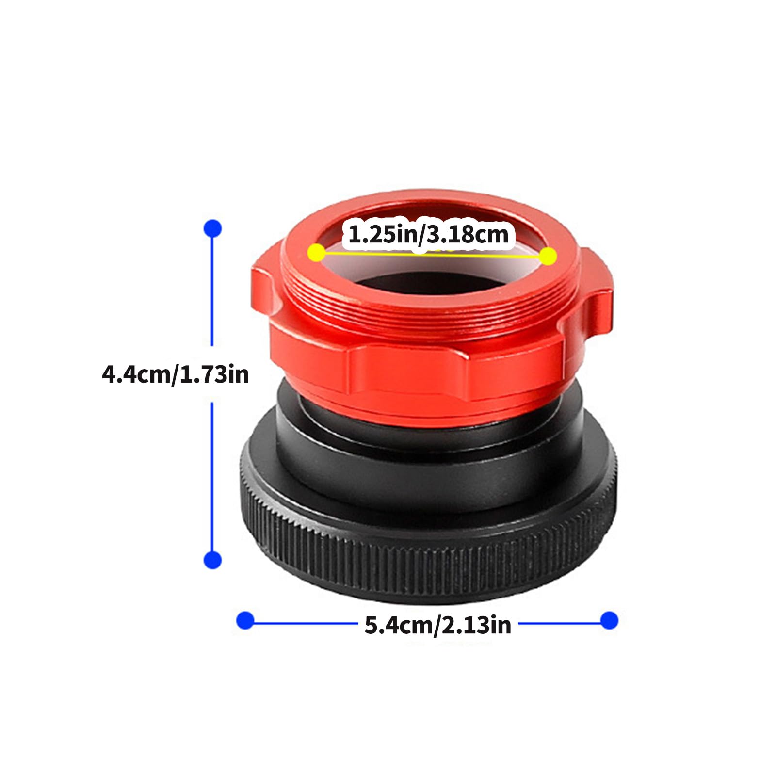 Manchon de Verrouillage coaxial Pratique pour oculaires, Red