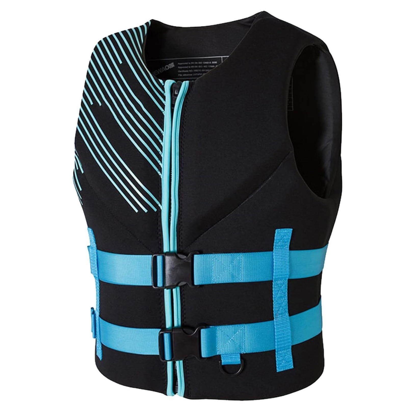 Veste de Surf avec Ceinture Zippée for Kayak, Surf, Plongée en Apnée | Veste de Surf avec Fermetures Éclair et Sangles D'entrejambe for la Sécurité du Surf en Kayak