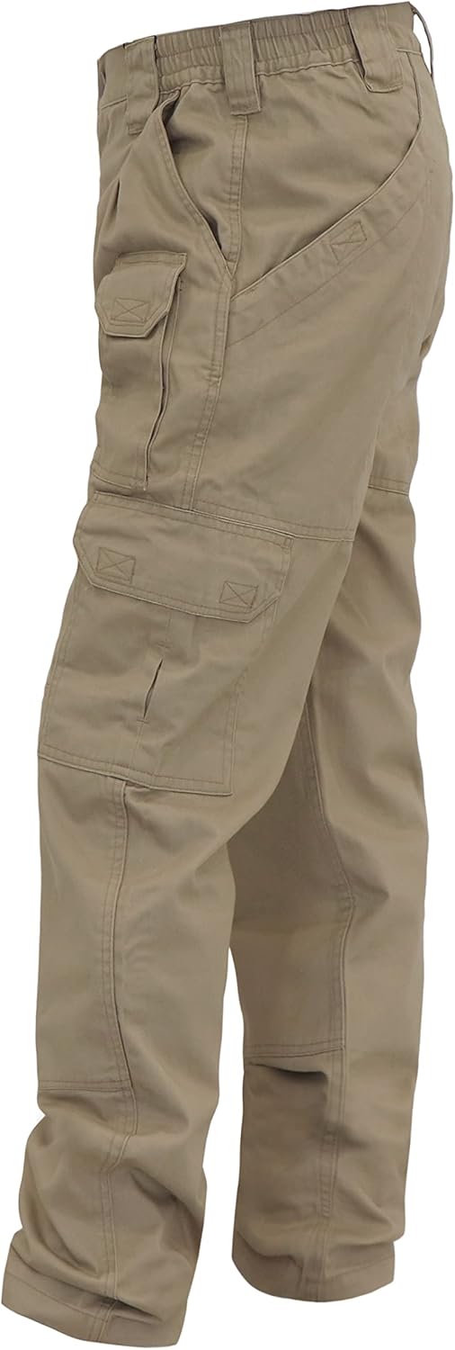 TICOMELA FR Pants for Men Flame Resistant Cargo Pants Lightweight 100% Cotton NFPA2112 7.5oz Elastic Waist Pants - Image 5