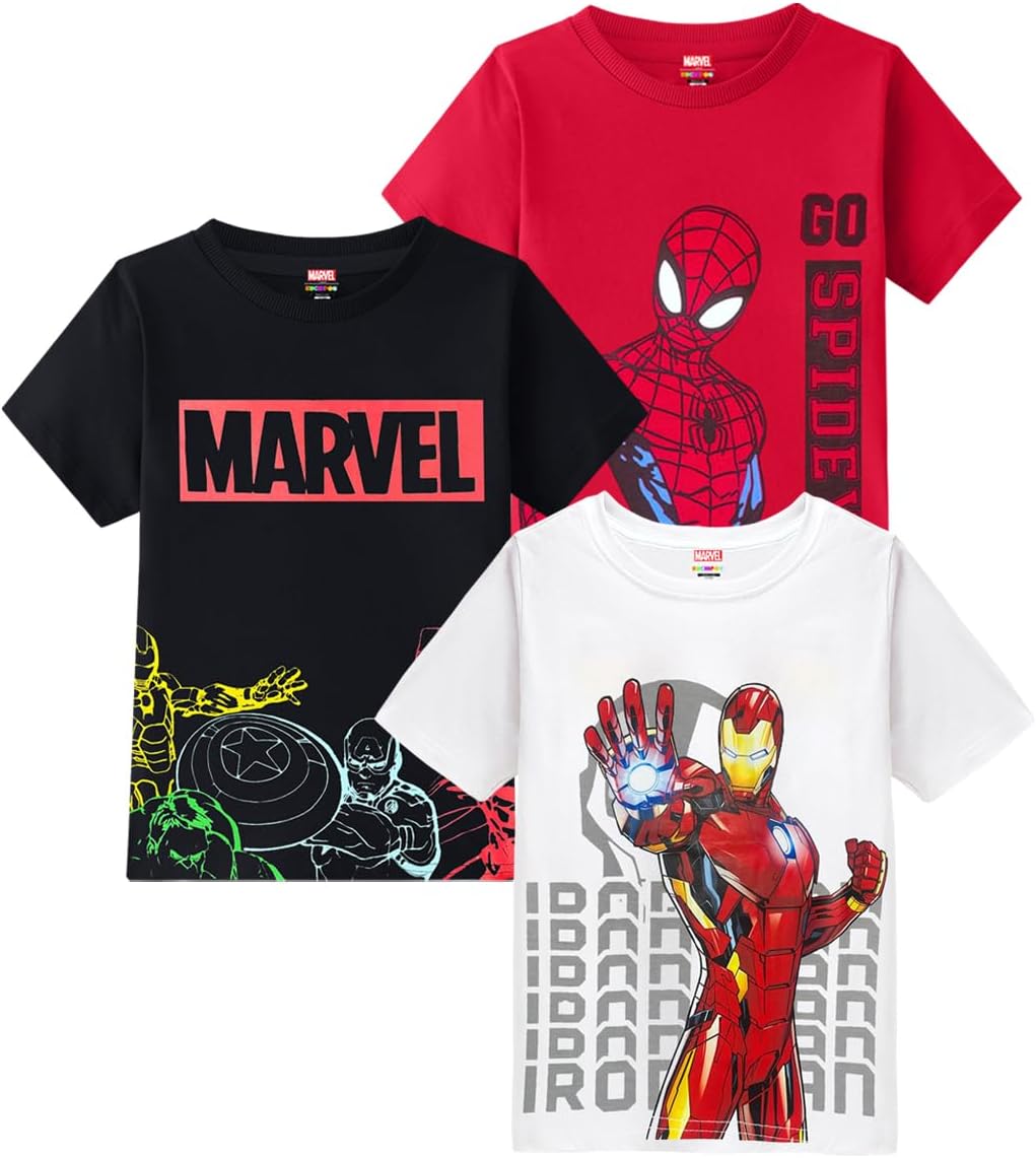 © Marvel Boys Half Sleeves Regular Fit Cotton T-Shirt