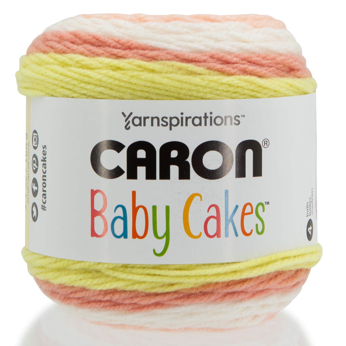 Bernat 020997 Caron Baby Cake, 100% acrylique, rose bourgeons, 100 g