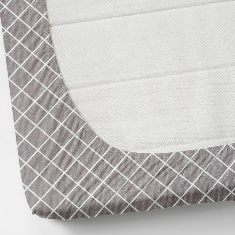 Image of NHD HOME Pure Cotton All Round Elastic Fitted Bedsheets for Double Bed with 2 King Size Pillow Covers 220 TC Supersoft |Wrinkel Free Bed Cover Size - 72x78+10 inches, Levender
