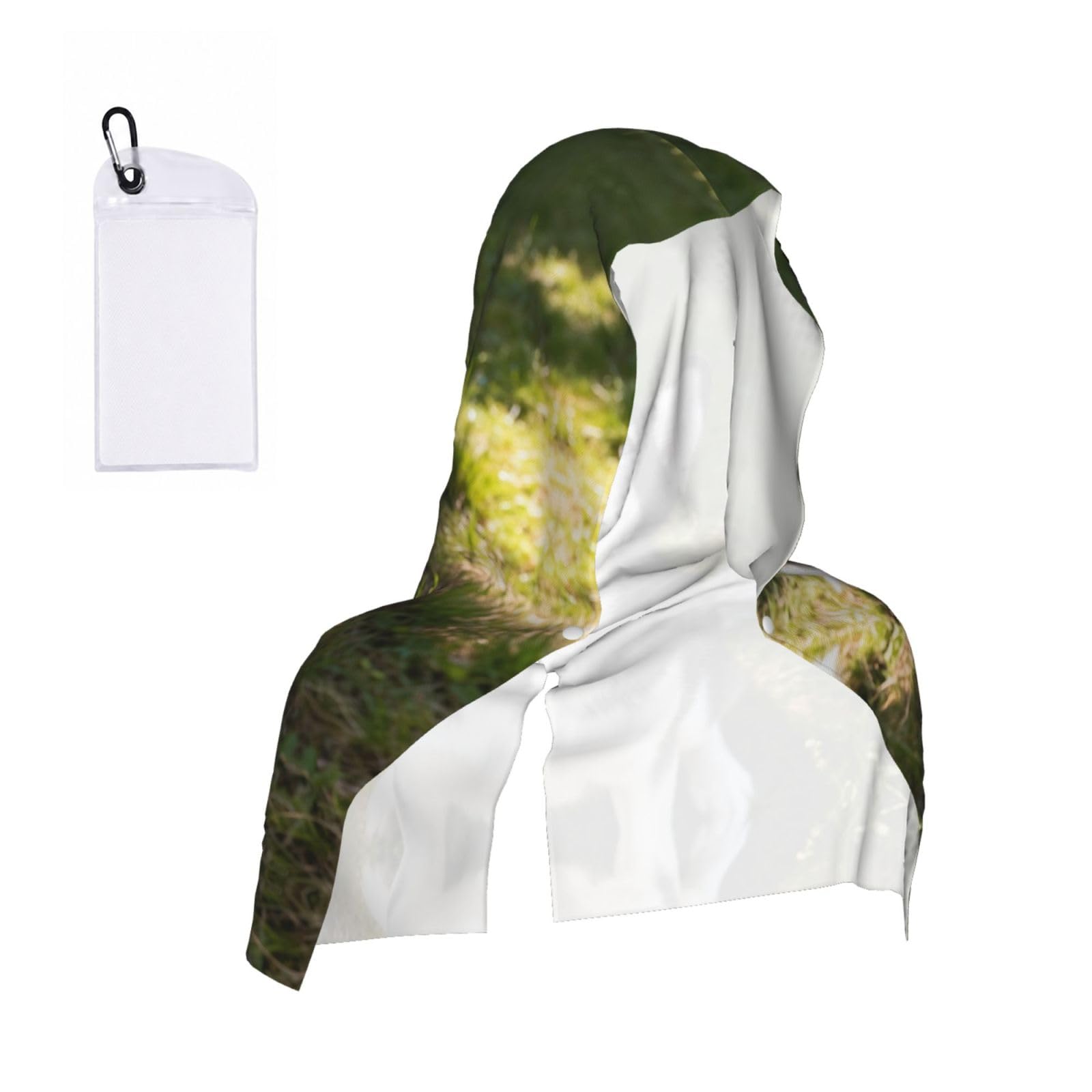 CNTDBU Husky Howling Face Cooling Towel Hooded-Instant Chill Neck Cover for Sports, UV Cooling Rag for Running Gym