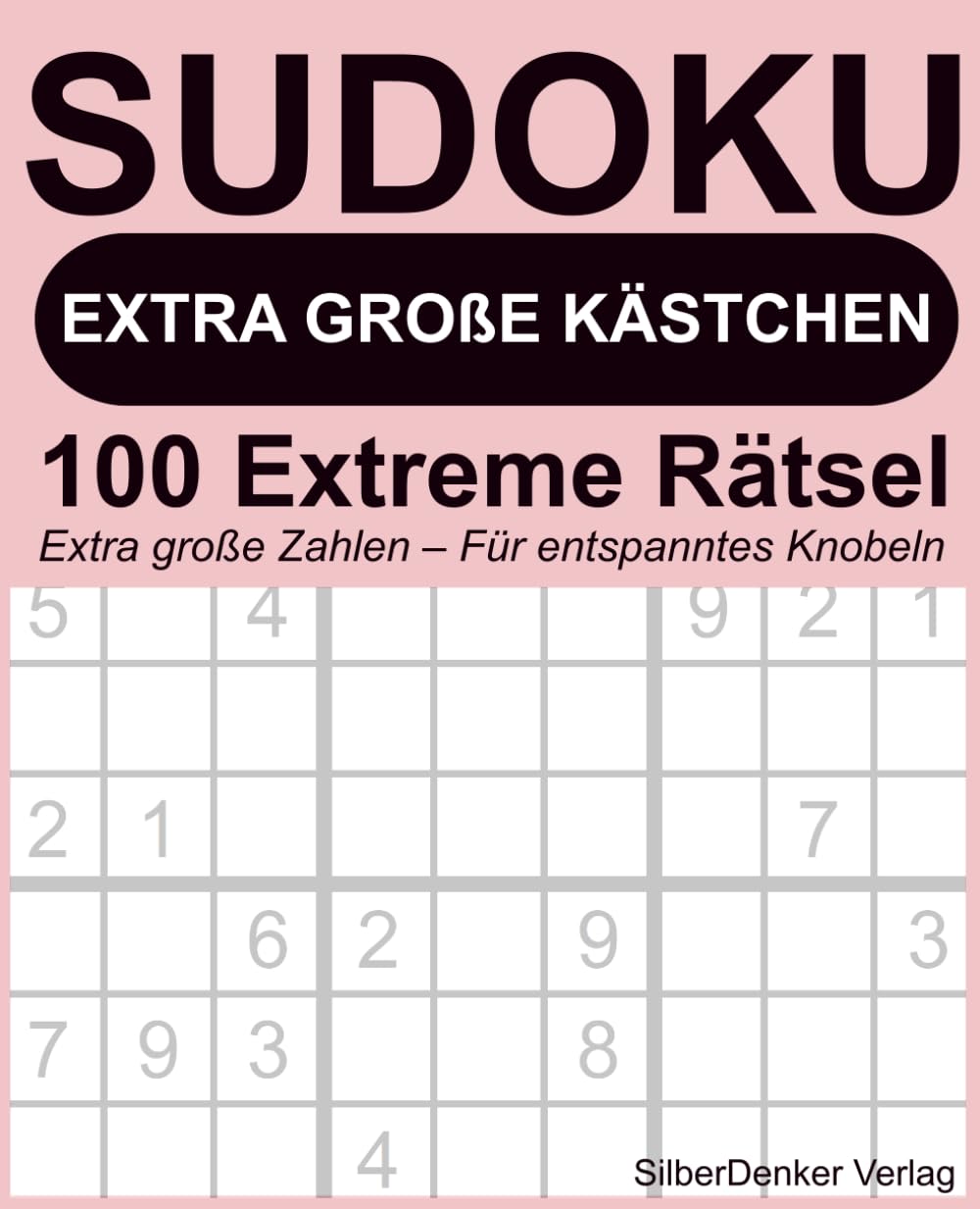 Sudoku – EXTRA GROSSE Kästchen: 100 extreme Rätsel für entspanntes Gehirntraining