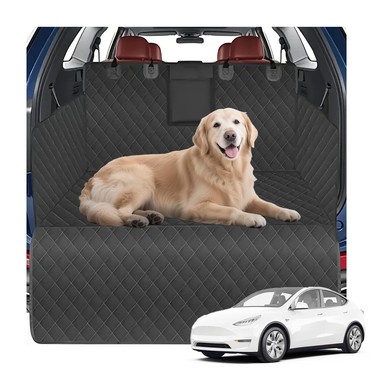ONEMAJI Car Boot Protector for Mercedes-Benz C 180 C 200 C 220 C 250 C 300 C 43 AMG C 63 AMG, Waterproof Nonslip Boot Liner for Dogs Scratch-Proof Car Boot Cover Bumper and Side Protection