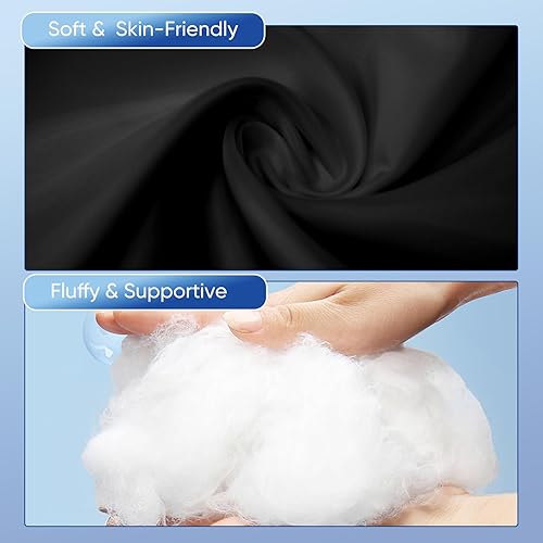 Miniatura 6 de Almohada de rodilla para personas que duermen de lado, almohada entre las piernas y debajo de la rodilla para quienes duermen de espalda, almohada