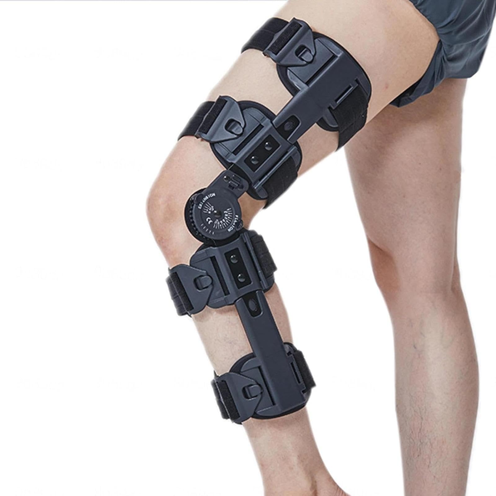 Rodillera con Bisagras Para Dolor y Apoyo de La Artritis, Inmovilizador de Rodilla Postoperatorio Ajustable, Estabilizador de Protección Ortopédica, Para Desgarro de Menisco y Artritis