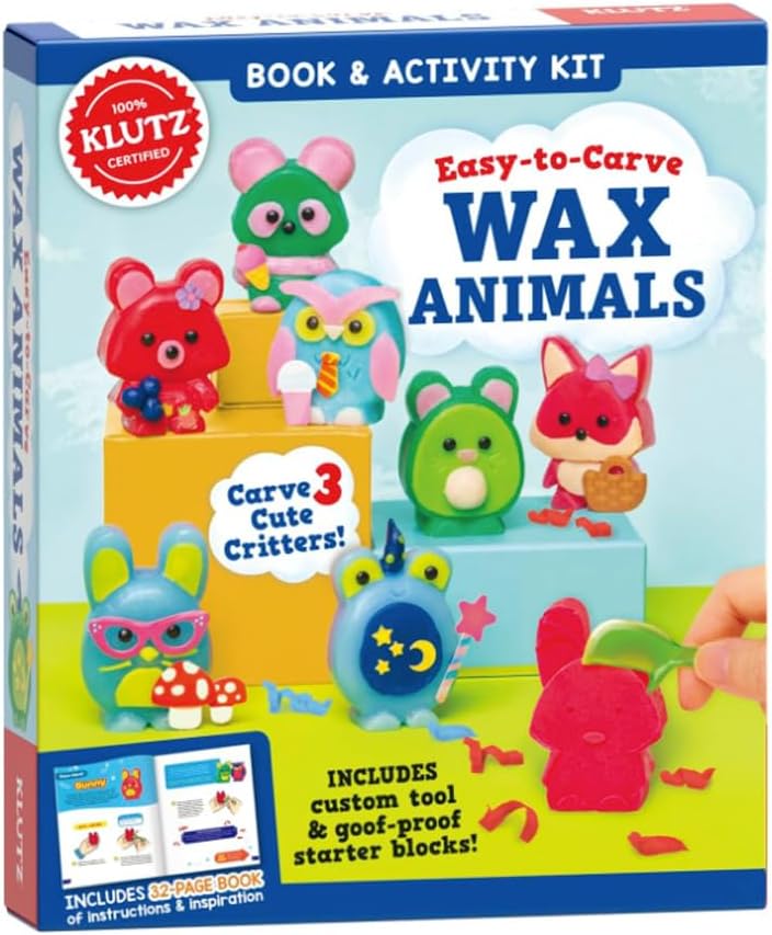 Klutz Easy-to-Carve Wax Animals Arts & Crafts for Ages 9 to 11