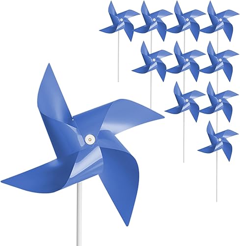 Tsocent 50 molinetes, molinetes de viento de juguete y recuerdos de fiesta, regalos para niños, molinillos decorativos al aire libre para patio y