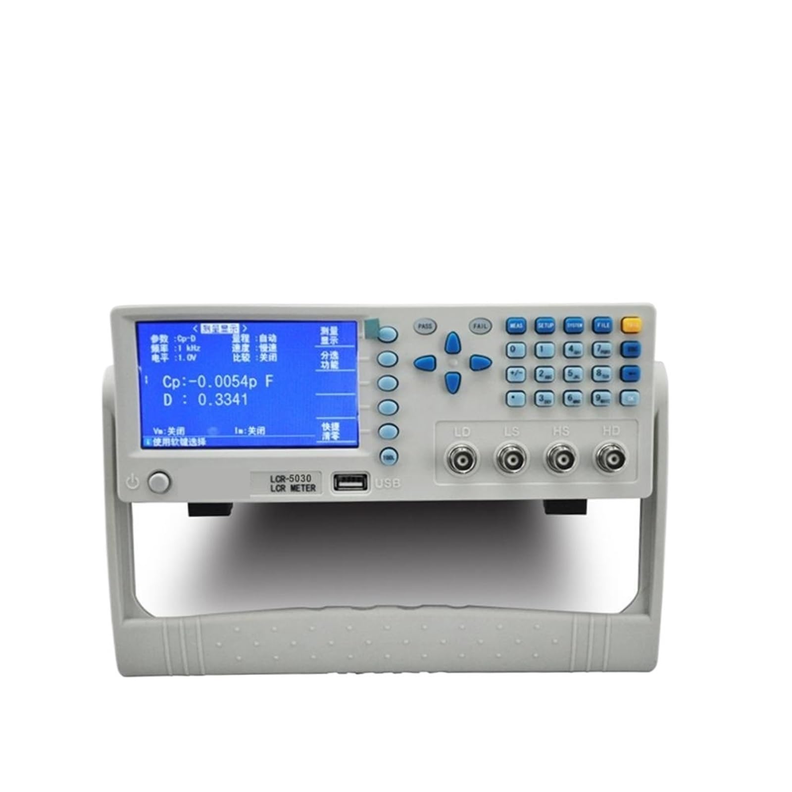 Multimetr cyfrowy, LCR5030 Wyświetlacz LCD Wysoka precyzja 5-bitowa rozdzielczość testu Tester impedancji Ławka LCR Cyfrowy mostek 30 kHz Miernik LCR Wszechstronne możliwości pomiarowe