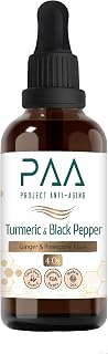 Turmeric & Black Pepper Liquid Drops with Ginger, Pineapple Juice, 4 Oz, Supplement