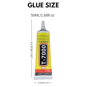 T-7000 Upgrde Glue for Phone Glass Fabric Craft Loudspeaker, T7000 High Viscosity Glues for Cell Phone Screen Repair (1 x 50ML/1.68fl.oz)