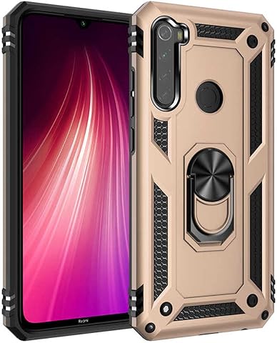 Zore 32012 Xiaomi Redmi Note 8 ile Uyumlu Kılıf Zore Vega Silikon Gold
