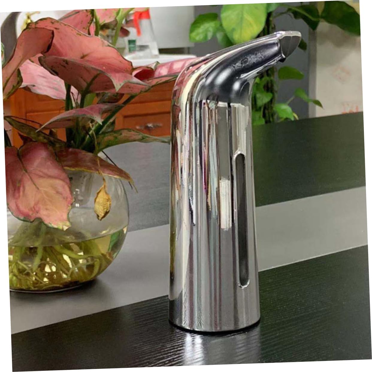 LIFKOME Touchless Liquid Soap Dispenser 400ml Automatic Soap Bottle Waterproof Battery- for Kitchen Bathroom Hospitals