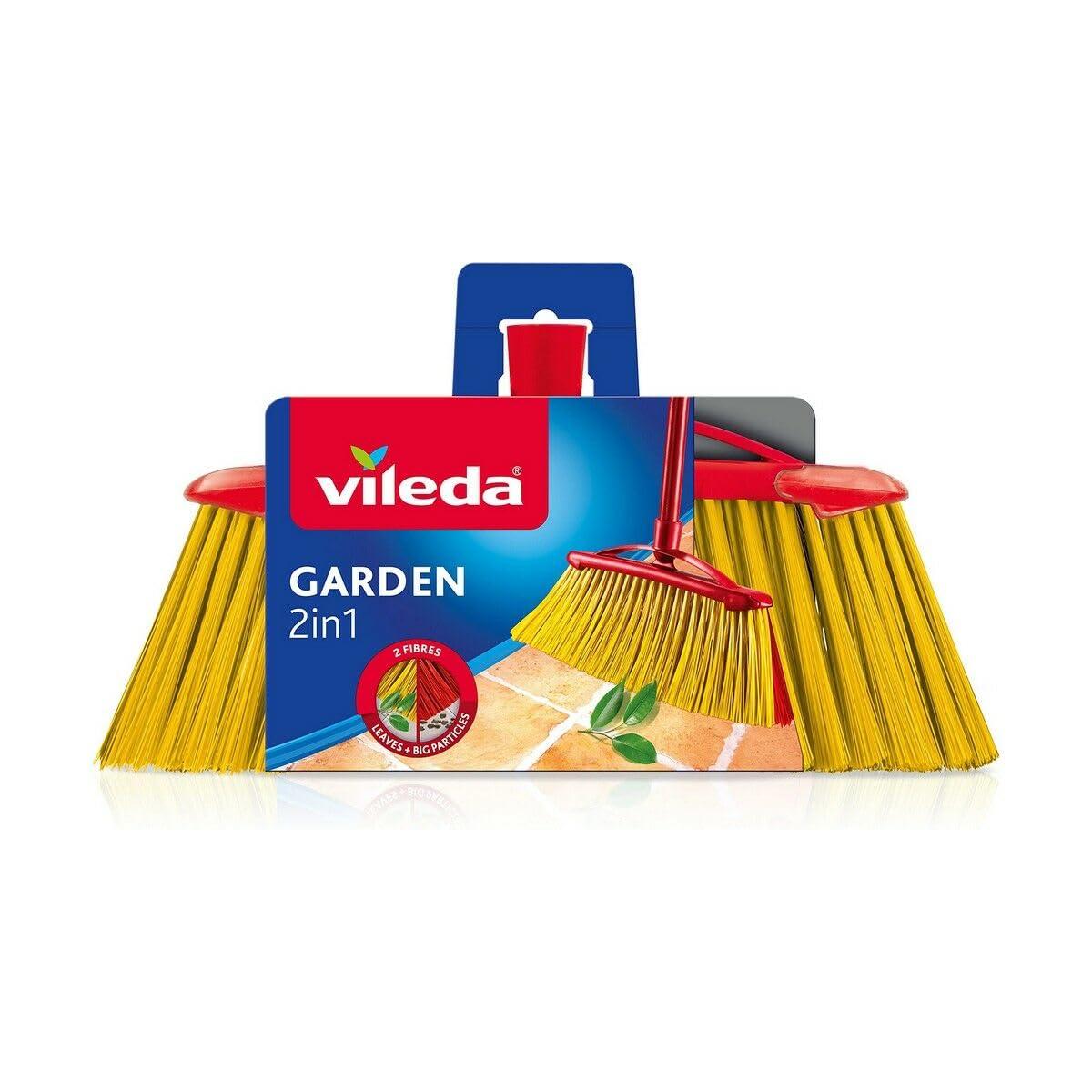 Scopa Vileda Recycled 2in1 - 85% Materiale Riciclato, Fibre Nero/Verdi Per Polvere E Peli, Made In Italy - Foto 9