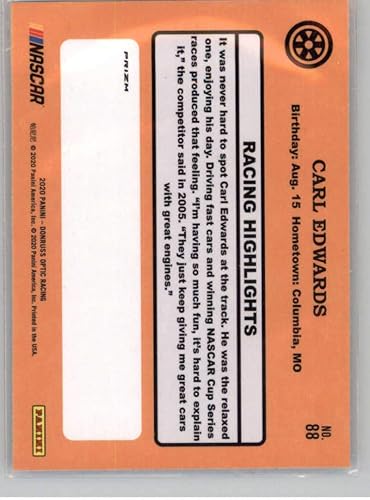 Miniatura 2 de 2020 Donruss Racing Optic Holo Silver #88 Carl Edwards ScottsRoush Fenway RacingFord Official NASCAR Trading Card made by Panini America