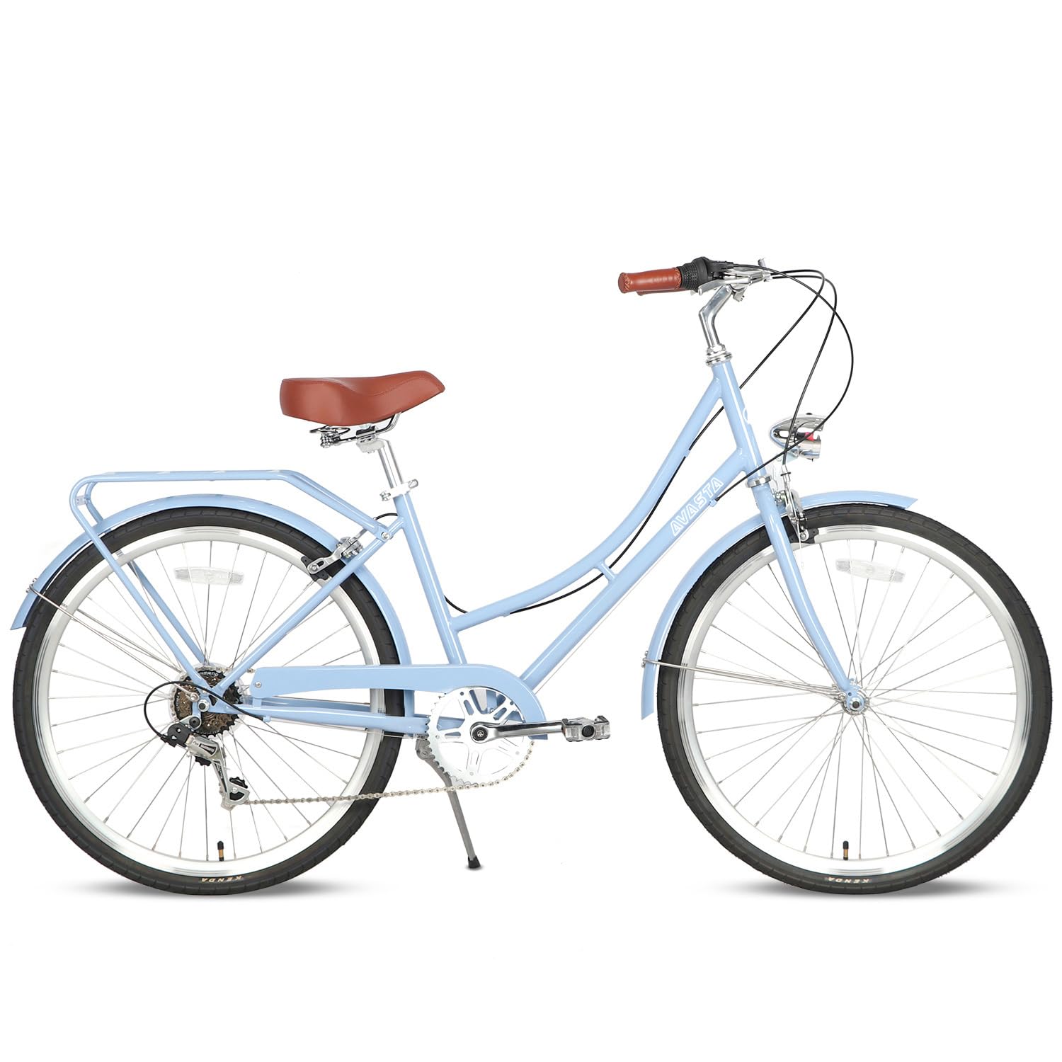 AVASTA Hybrid Bike for Women Female Lightweight 26 inch City Commuter Comfort Lady Road Bicycle, 6-Speed, Multiple Colors
