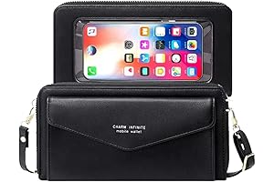 RFID Blocking Touch Screen Crossbody Purse