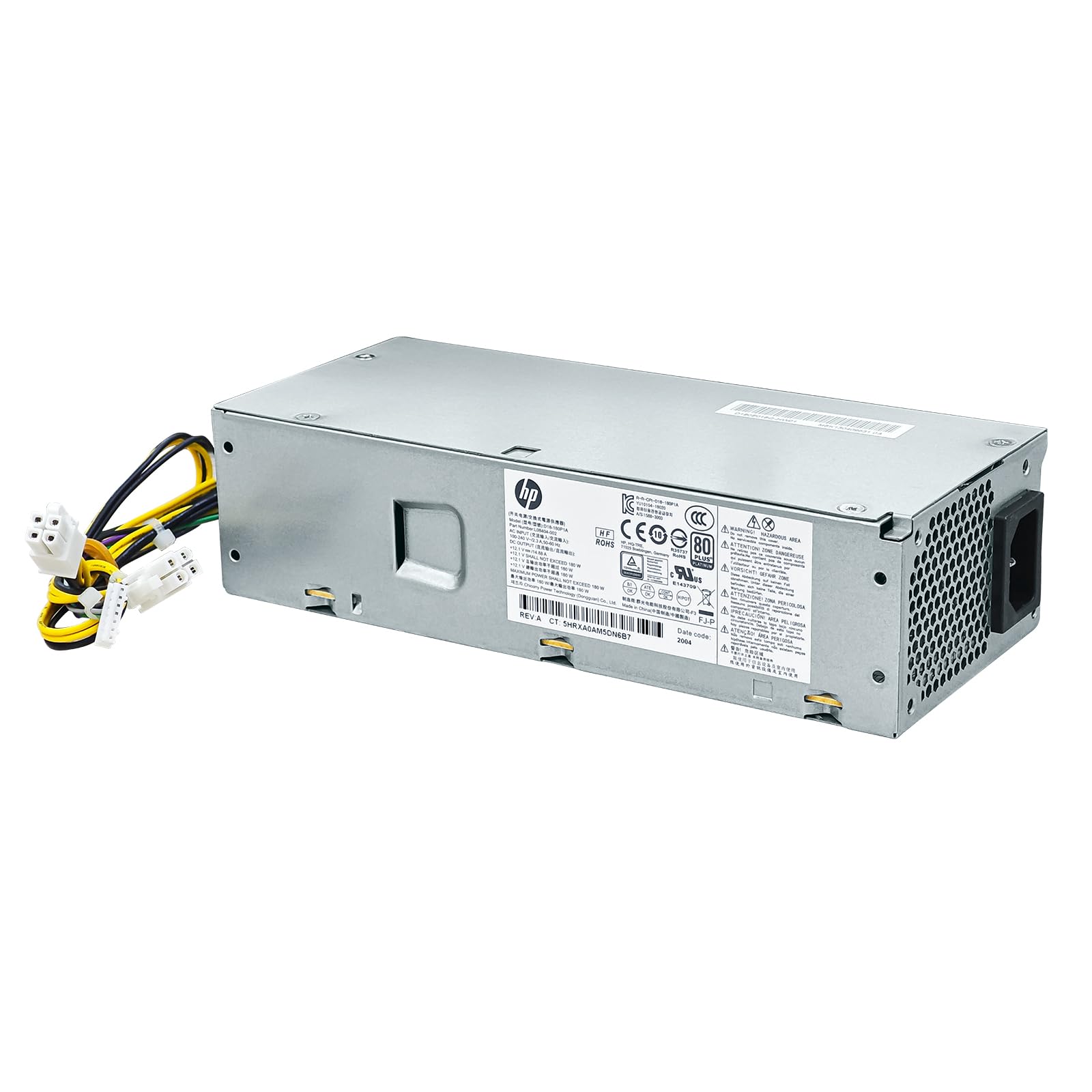 Alimentation PC HP 180W D18-180P1A - Compatible ProDesk 400 G5 SFF, 600 G3 SFF - Remplacement Fiable Pour Ordinateurs De Bureau