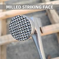 Vista 2 de BUSKPOK - Hacha de martillo para paneles de yeso, herramienta de tablero de pared de 14 onzas con cara fresada y agarre de reducción de golpes