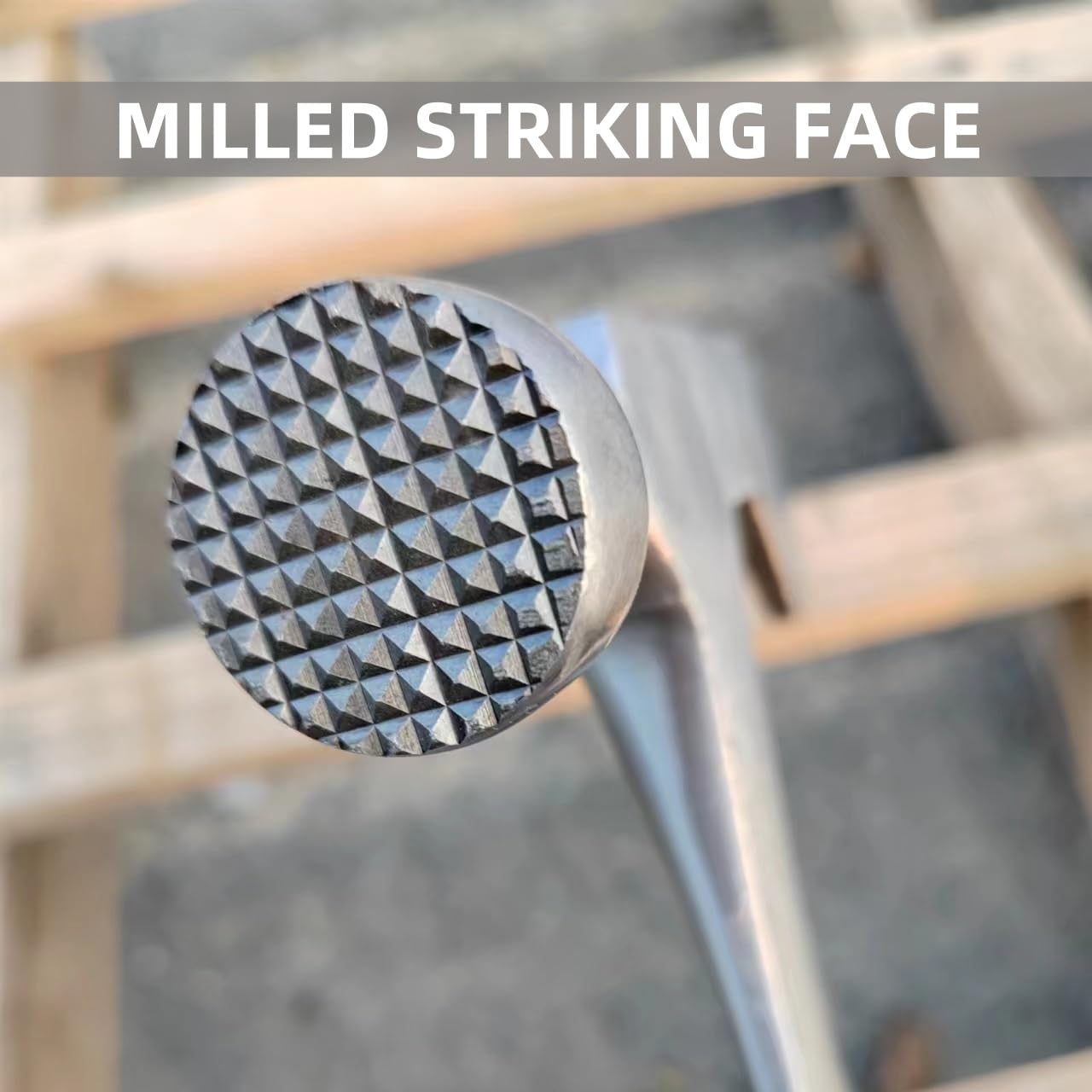 Drywall Hammer Hatchet - 14 oz Milled Face -2