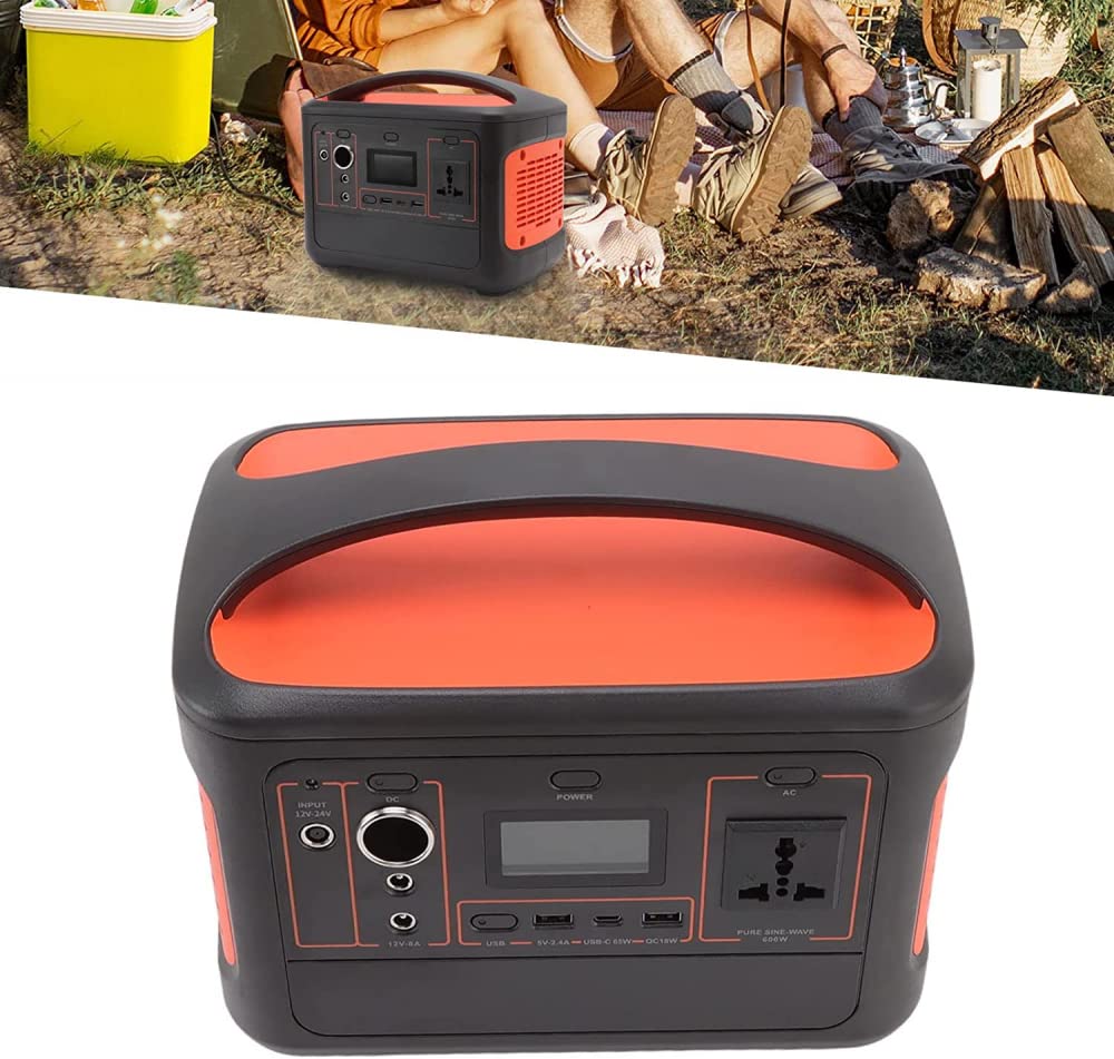 Centrale électrique Portable 600 Wh, générateur Solaire à Batterie au Lithium de Stockage d'énergie 153 600 mAh, Centrale électrique 230 V/600 W AC + USB + DC pour Le Camping, la m