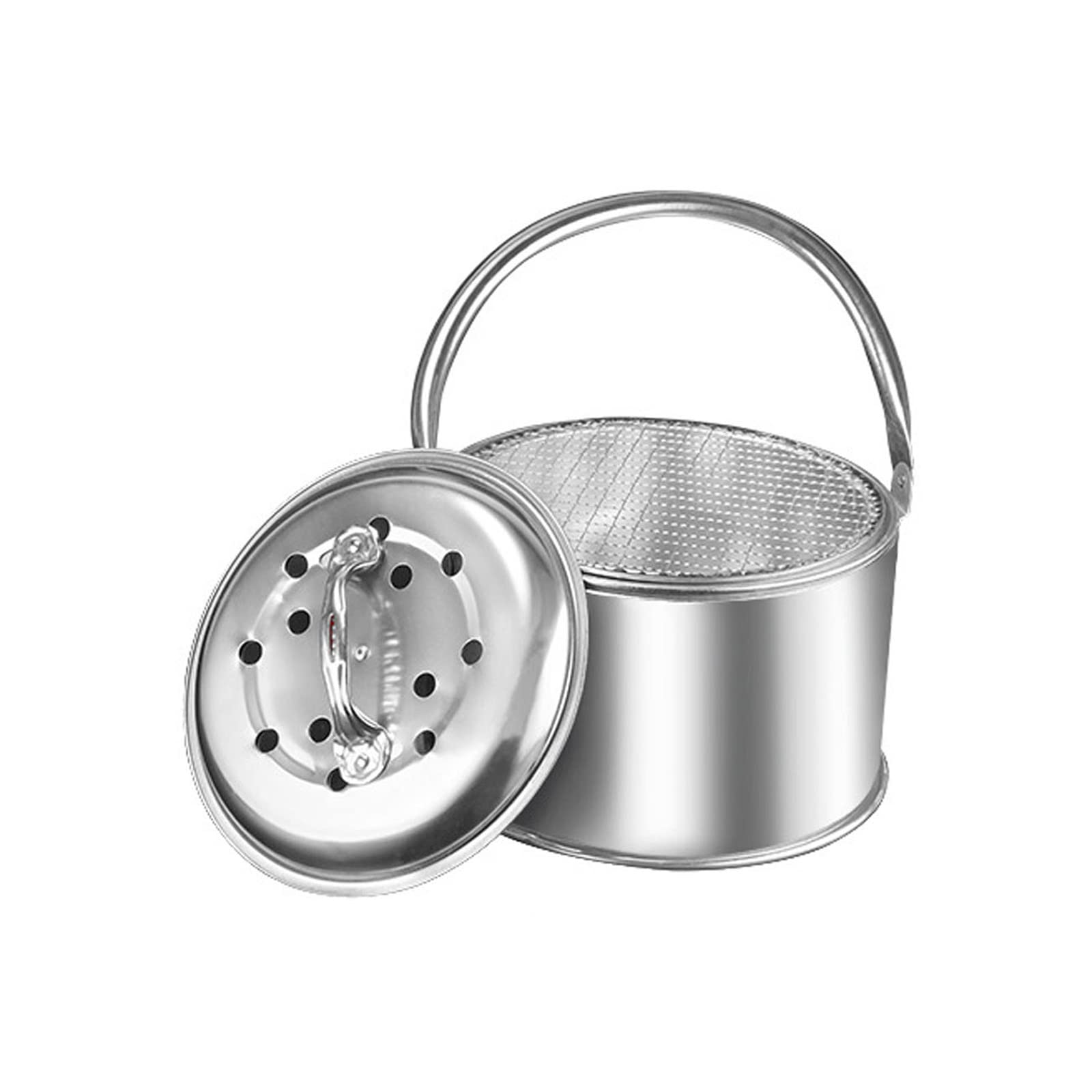 Outdoor-Campingausrüstung, winddichter Holzofen, zerlegbar, Picknick-Bordüre, Kochbrenner, Heizung für Heizen und Kochen, tragbares Rucksack-Werkzeug-Set