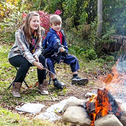 image for Ajmyonsp 5Pcs Marshmallow Roasting Sticks Smores Skewers 34inch Thicke