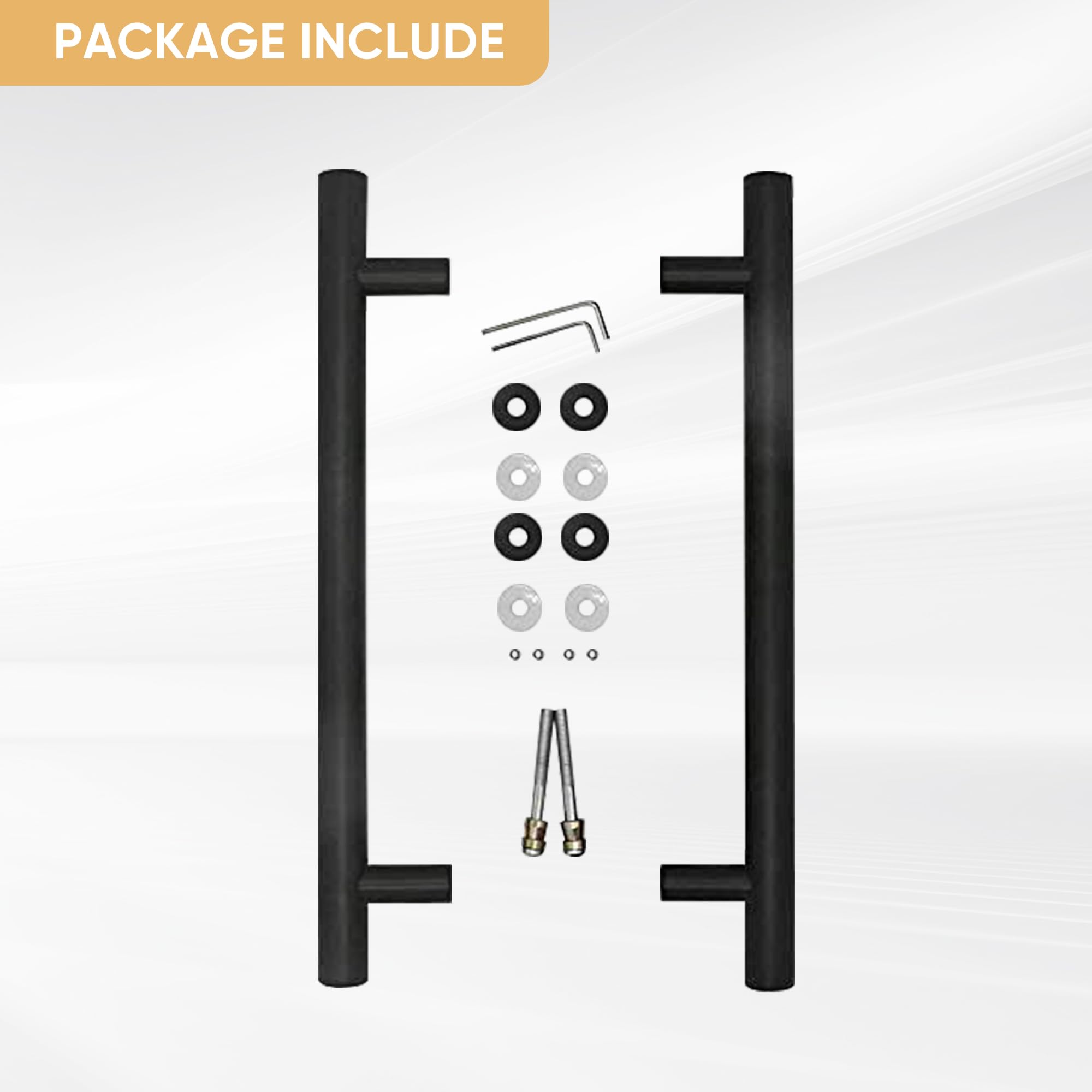 JUBEST Sliding Door Handles - Heavy Duty Black -6 JUBEST Sliding Door Handles - Heavy Duty Black -6