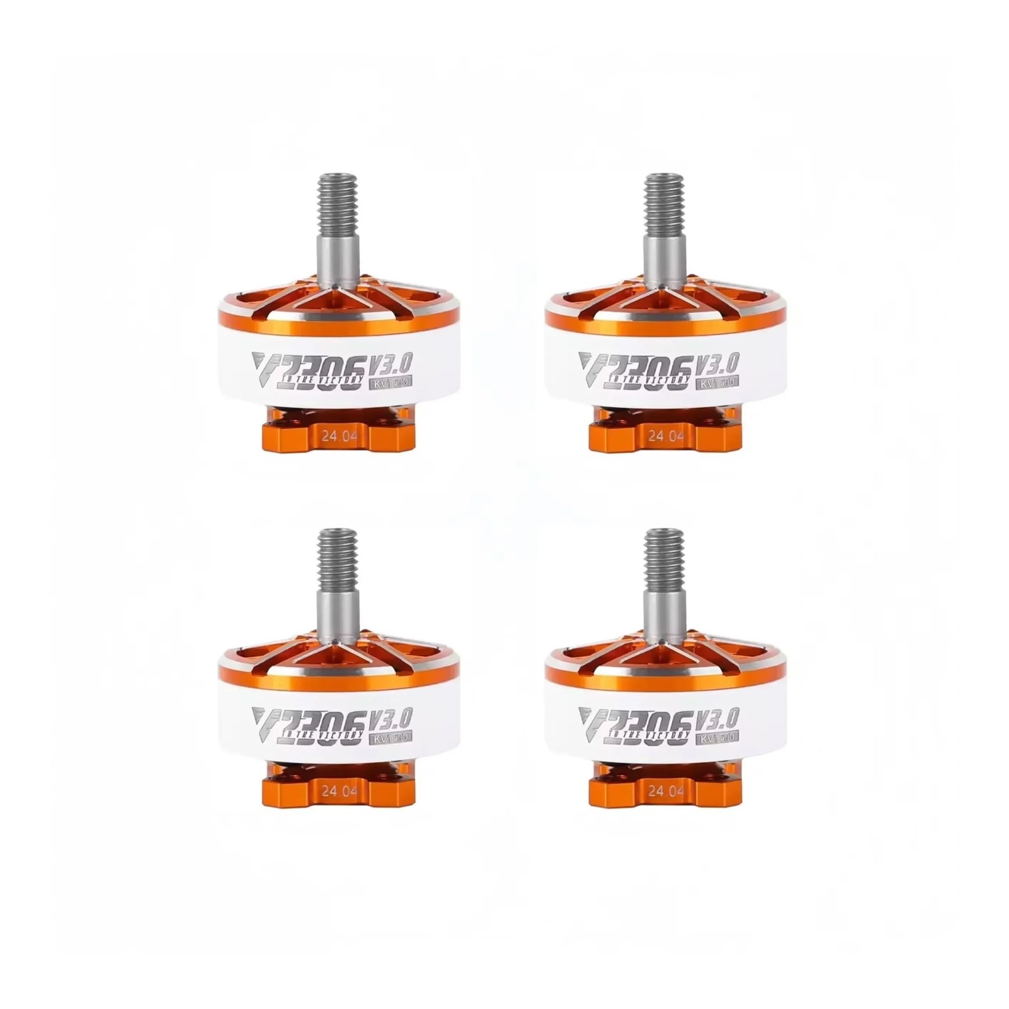 Motore Brushless V2306 V3 30000 RPM per Drone FPV Racing Freestyle | Potenza 30000 RPM, metallo resistente, dissipazione 105°C, compatibile 2306, per piloti 14+(4pcs V2306 V3 KV1500)