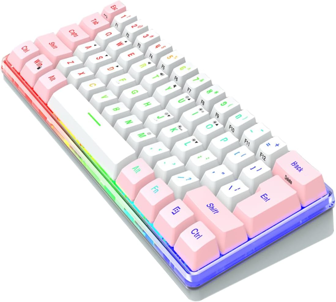 Gaming Keyboard RGB Key Compact Design for Desktop Laptop Key Layout for Gamers and Efficient Work for Special Occasions