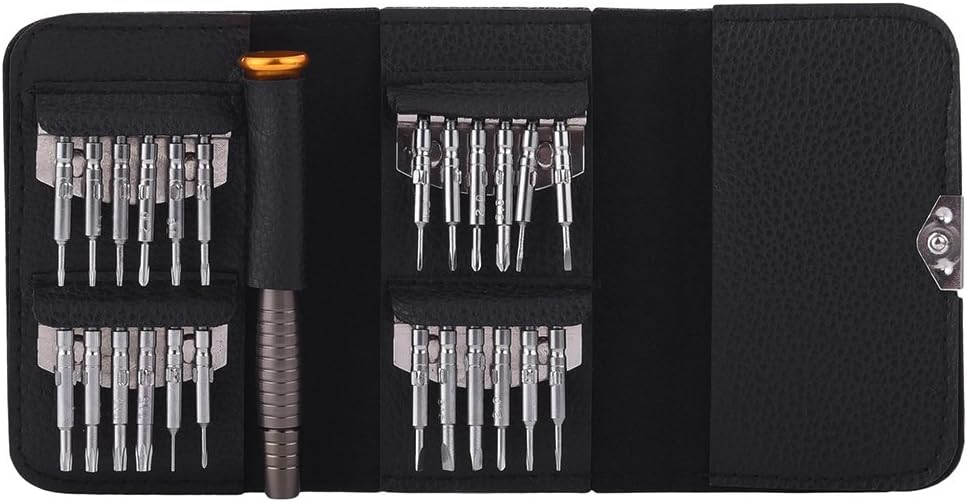 Precision Electronics Repair Tool Kit,25 in 1 Professional Electronics Repair Tool with Phillips, Slotted,Security and Pentalobe Screwdrivers