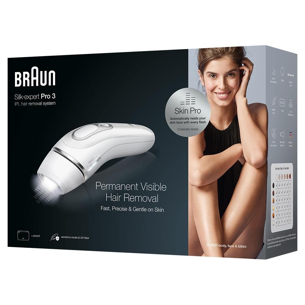 Braun Silk-expert Pro Silk expert Pro 3 PL3020 Intense pulsed light (IPL) Silver White