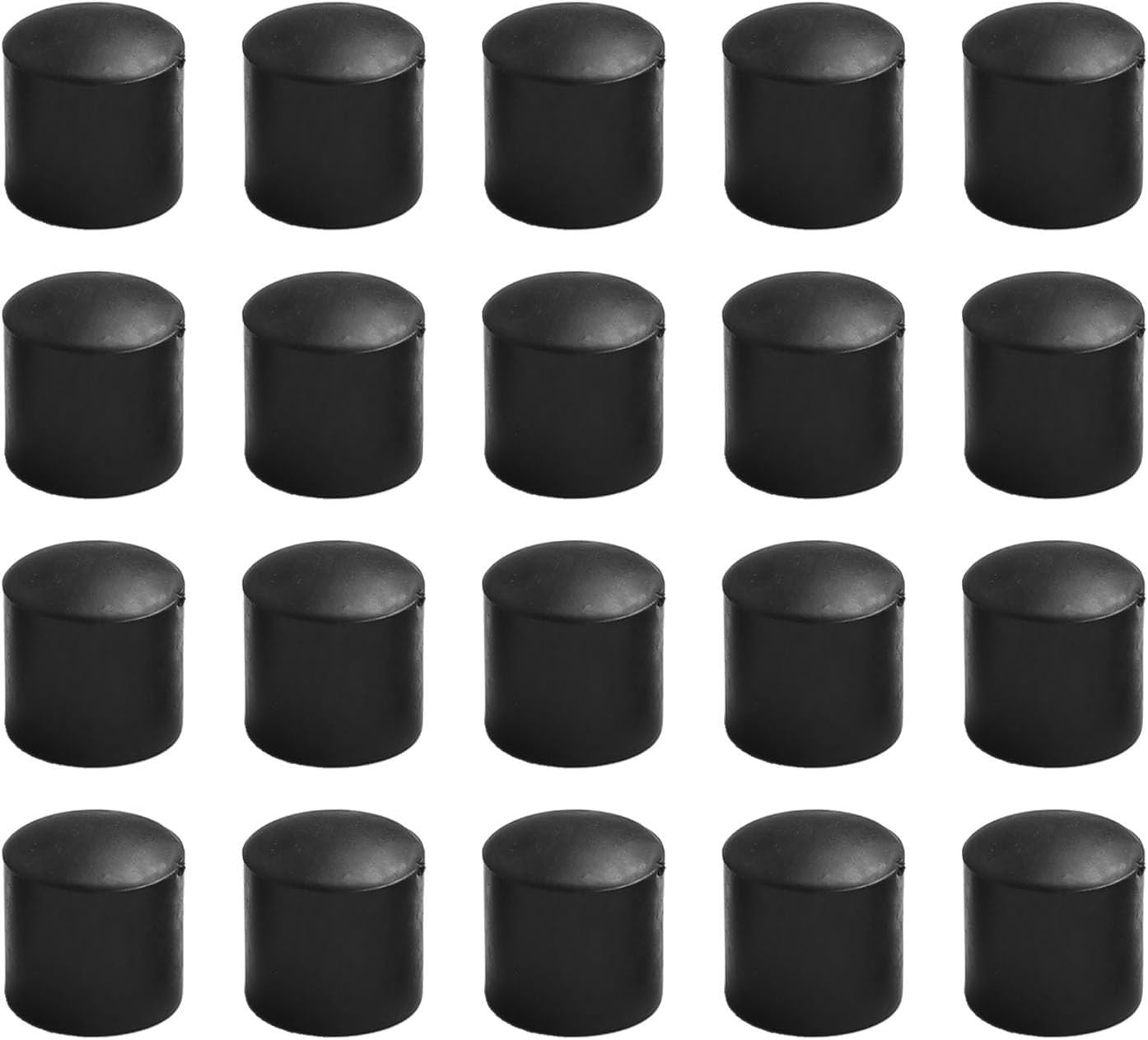 20 Pack Round PVC Chair Leg Cap Covers, Non-Slip Floor Protectors For Furniture, Anti-Scratch Table And Chair Feet End Ferrules, Multiple Diameters, For Home, Office, Dining Room Use(12mm)