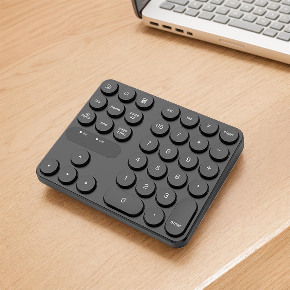 Mini Teclado numérico inalámbrico 35 Teclas USB-A USB-C para teclados de PC de Escritorio de computadora portátil