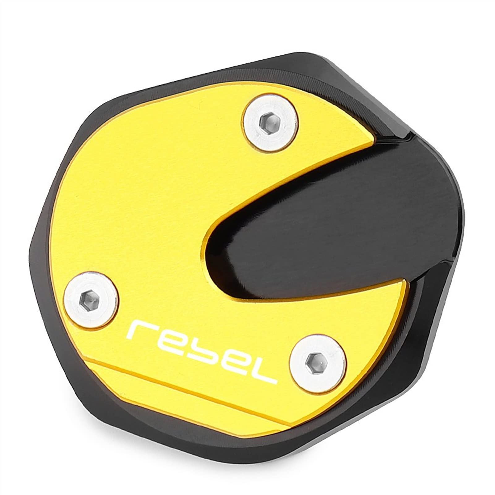 Voor Honda Rebel CMX 300 500 CMX300 CMX500 Motorfiets Kickstand Extension Pad Voet Side Stand Vergroter Ondersteuning Plaat: (Color : Gold