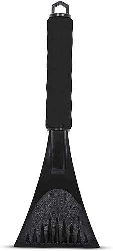 EcoNour Rascador de hielo para parabrisas de automóvil, raspador de nieve para quitar nieve, heladas y hielo, 1 paquete de barredora de hielo para