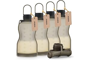 Haakaa Silicone Breast Milk Freezer Storage Bags - 9oz 5-Count