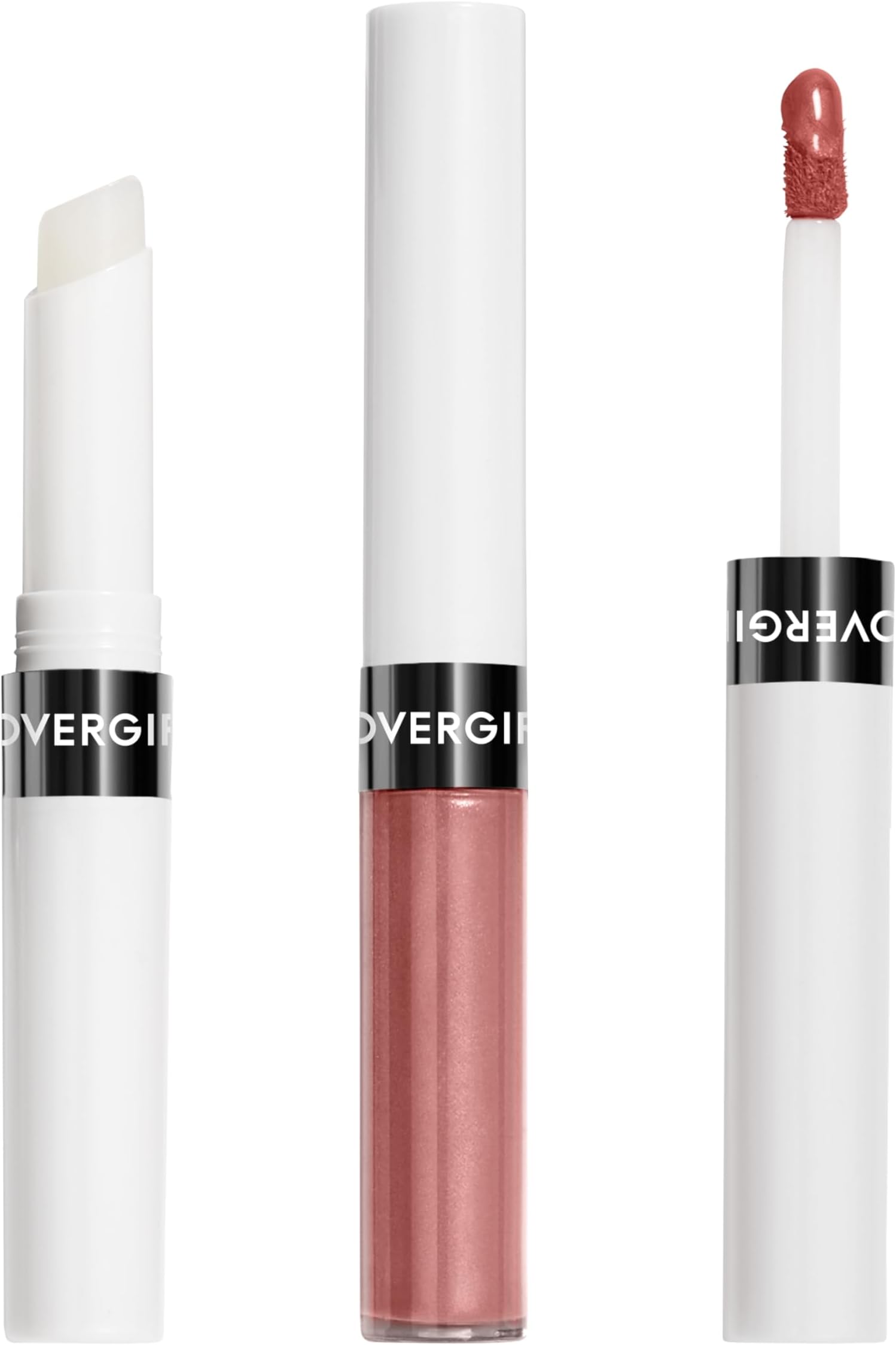 Outlast AllDay Lip Color with Moisturizing Topcoat New Neutrals Shade Collection 120 Dusty Blush, 1 Count